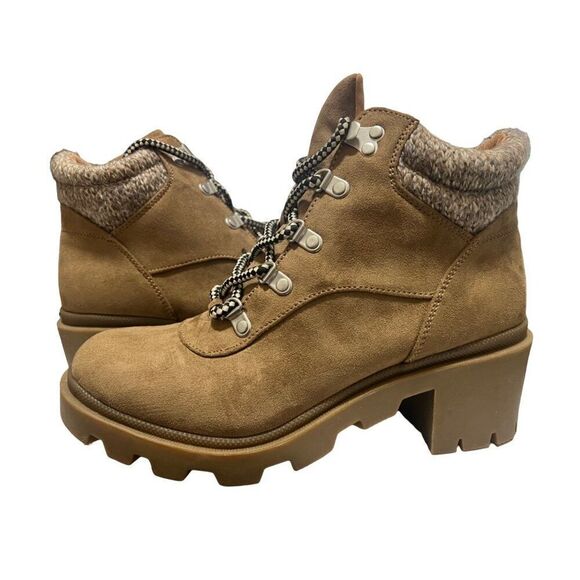 Universal Thread Tan Platform‎ Boots NWOT Size 9.5 - Picture 3 of 8